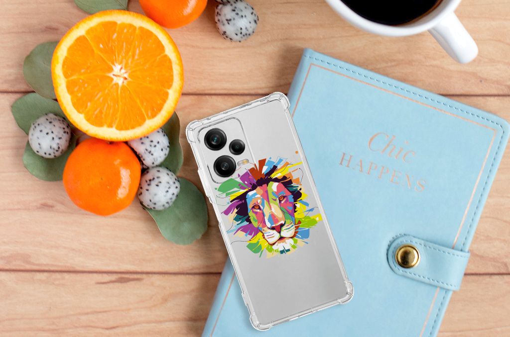 Xiaomi Redmi Note 12 Pro Plus Stevig Bumper Hoesje Lion Color B2C Telecom