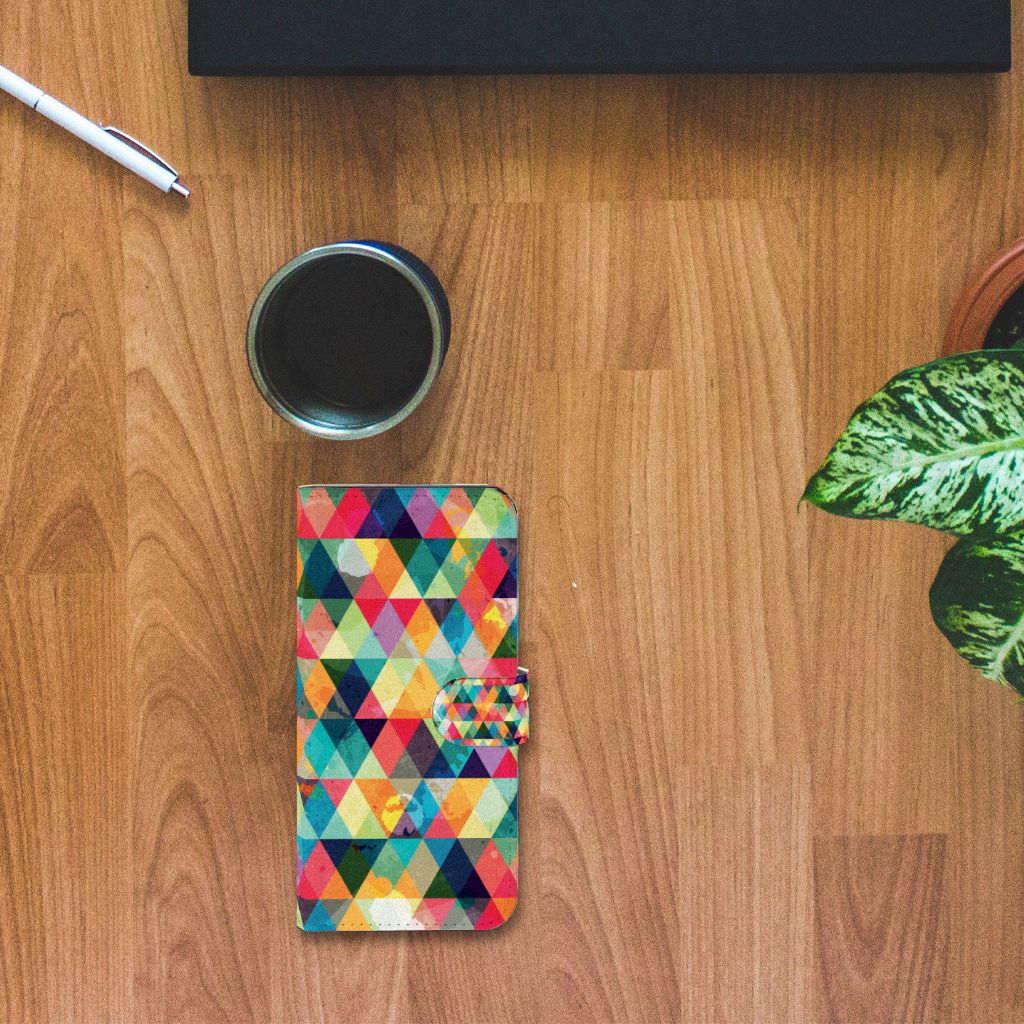 Xiaomi Redmi Note 12 Pro Plus Telefoon Hoesje Geruit met kleurrijke ruiten, perfect voor bescherming en uitstraling 🎨
