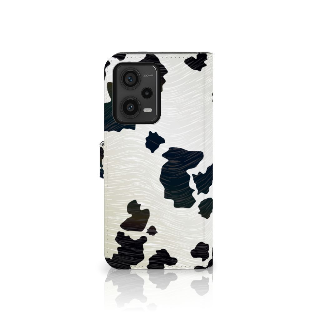 Xiaomi Redmi Note 12 Pro Plus Telefoonhoesje met Pasjes Koeienvlekken achterkant