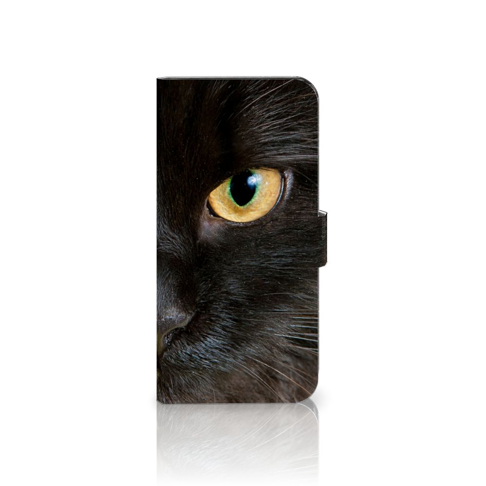 Xiaomi Redmi Note 12 Pro Plus Telefoonhoesje met Pasjes Zwarte Kat met een unieke afbeelding van een zwarte kat 🐈.