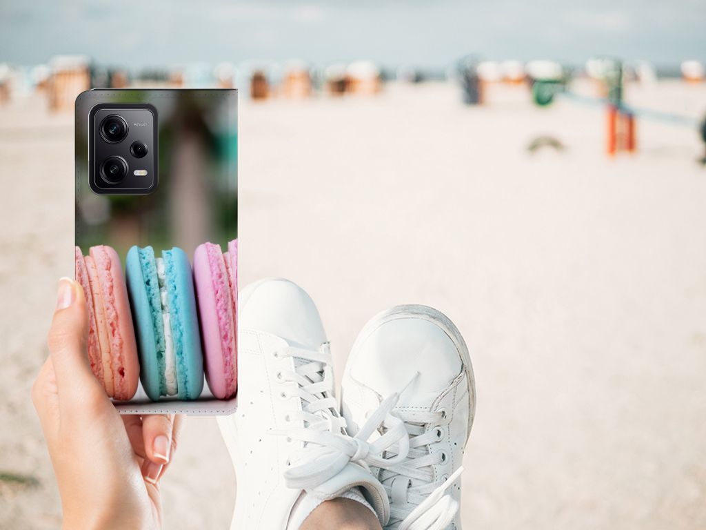 Xiaomi Redmi Note 12 Pro | Poco X5 Pro Flip Style Cover Macarons smartphone design macarons aanzicht