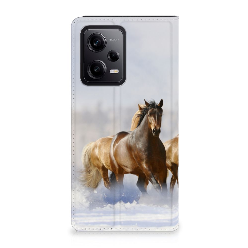 Xiaomi Redmi Note 12 Pro | Poco X5 Pro Hoesje maken Paarden paarden design slijthoes voorkant