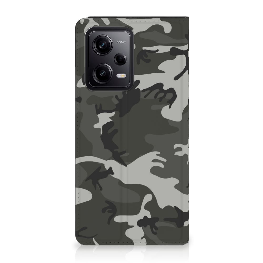 Xiaomi Redmi Note 12 Pro | Poco X5 Pro Hoesje met Magneet Army Light camouflage design voorkant