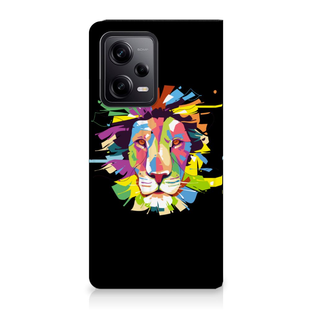 Xiaomi Redmi Note 12 Pro Poco X5 Pro Magnet Case Lion Color design voorkant