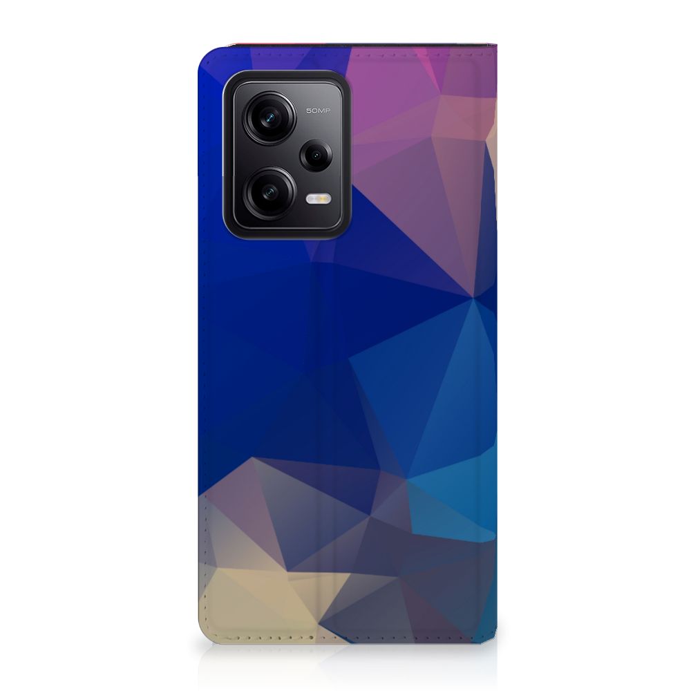 Xiaomi Redmi Note 12 Pro Poco X5 Pro Stand Case Polygon Dark voorkant