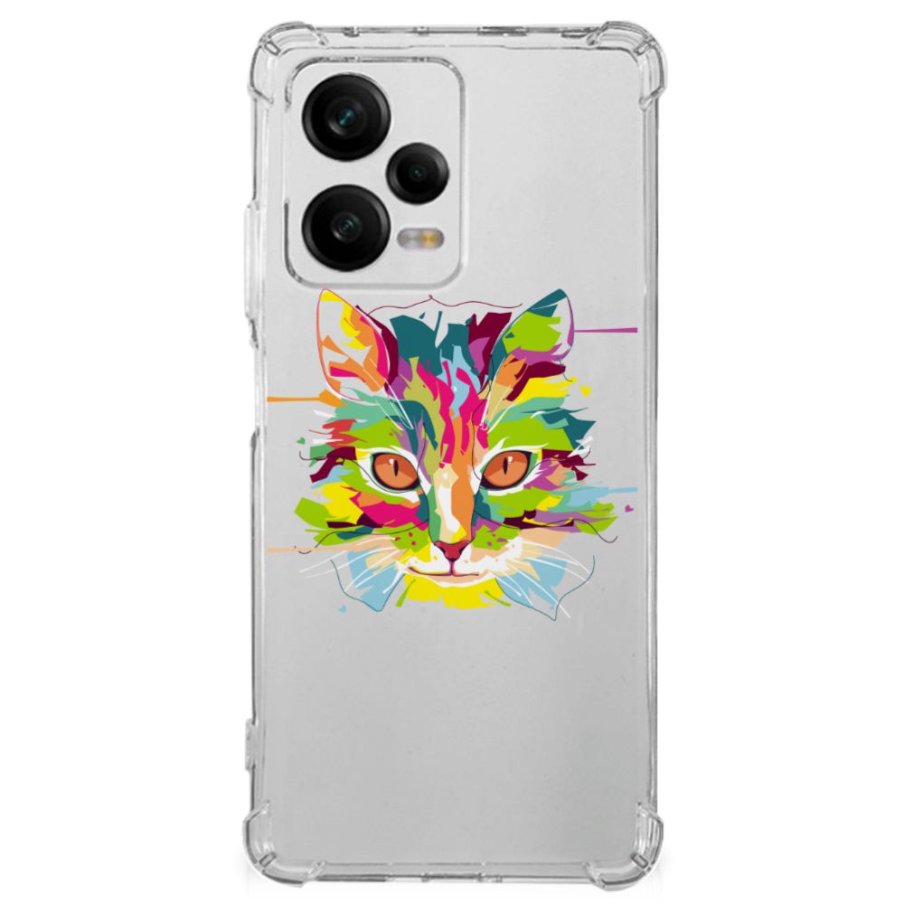 Xiaomi Redmi Note 12 Pro Stevig Bumper Hoesje Cat Color B2C Telecom