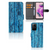 Xiaomi Redmi Note 12S Book Style Case Wood Blue met afgebladderd blauw hout, perfect cadeau voor uitstraling en bescherming.