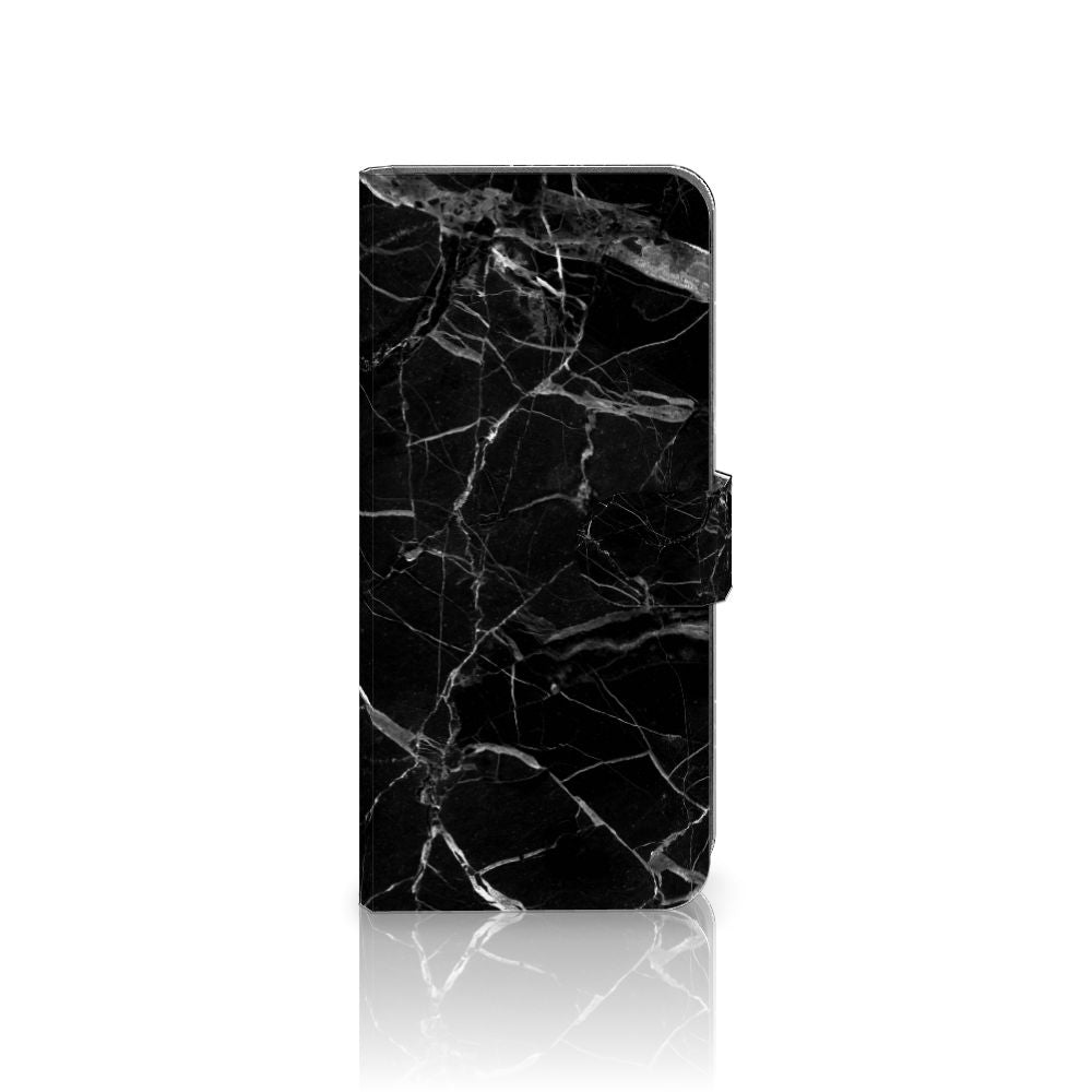 Xiaomi Redmi Note 12S Bookcase Marmer Zwart bookcase marmer zwart aanzicht