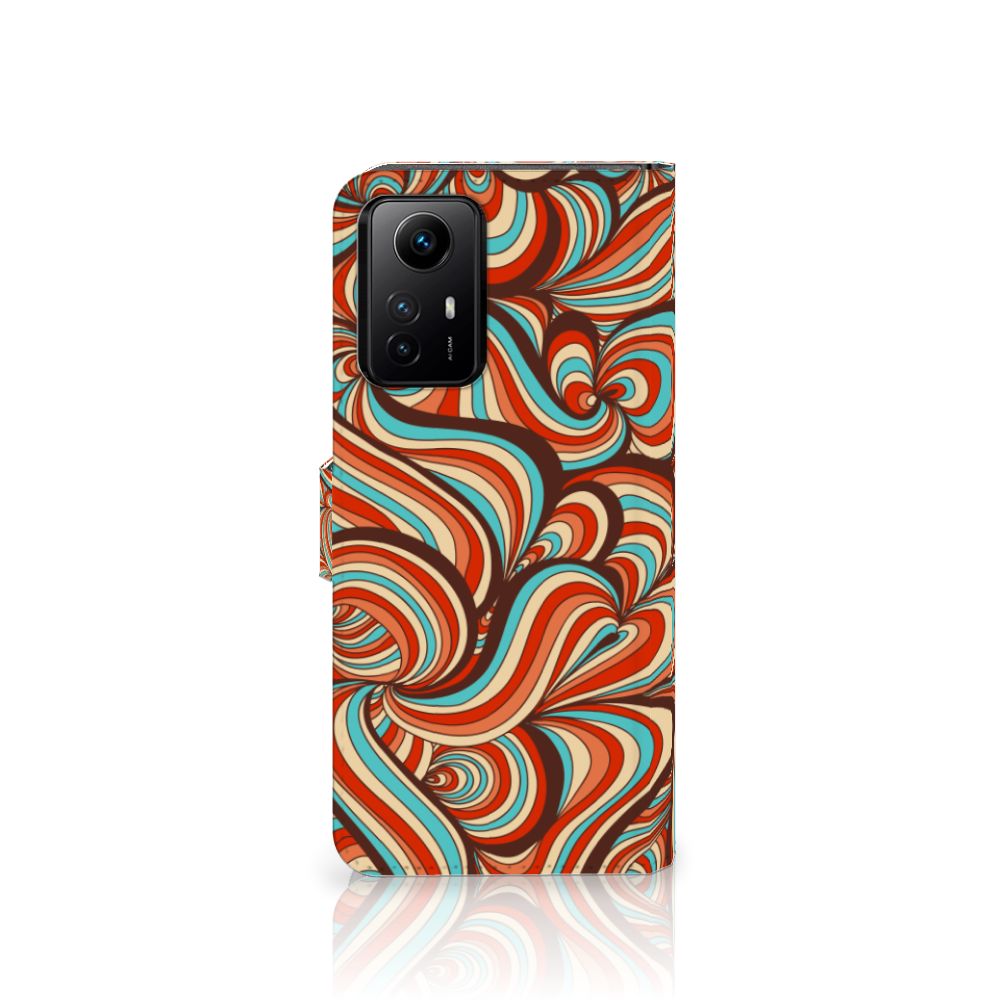 Xiaomi Redmi Note 12S Hoesje Retro hoesje retro design kleurrijk aanzicht