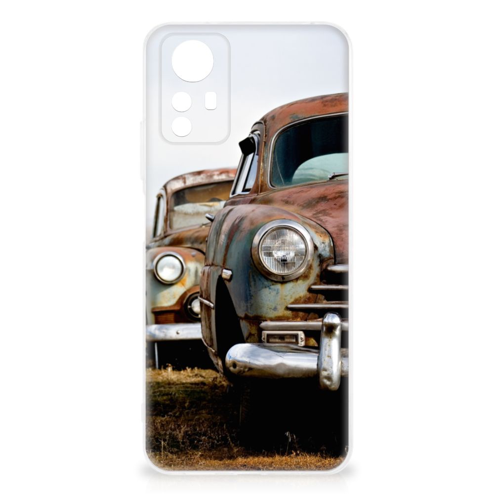Xiaomi Redmi Note 12S Siliconen Hoesje met foto Vintage Auto vintage auto voorkant