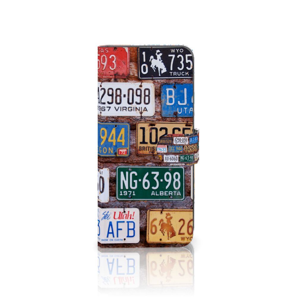 Xiaomi Redmi Note 12S Telefoonhoesje met foto Kentekenplaten design collage aanzicht