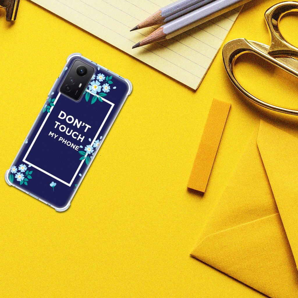 Xiaomi Redmi Note 12s Anti Shock Case Flowers Blue DTMP B2C Telecom