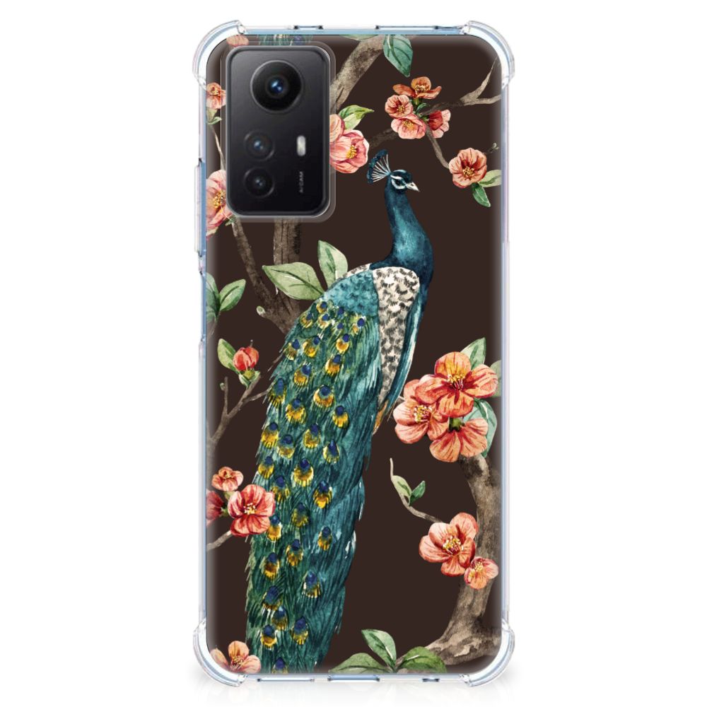 Xiaomi Redmi Note 12s Case Anti-shock Pauw met Bloemen B2C Telecom