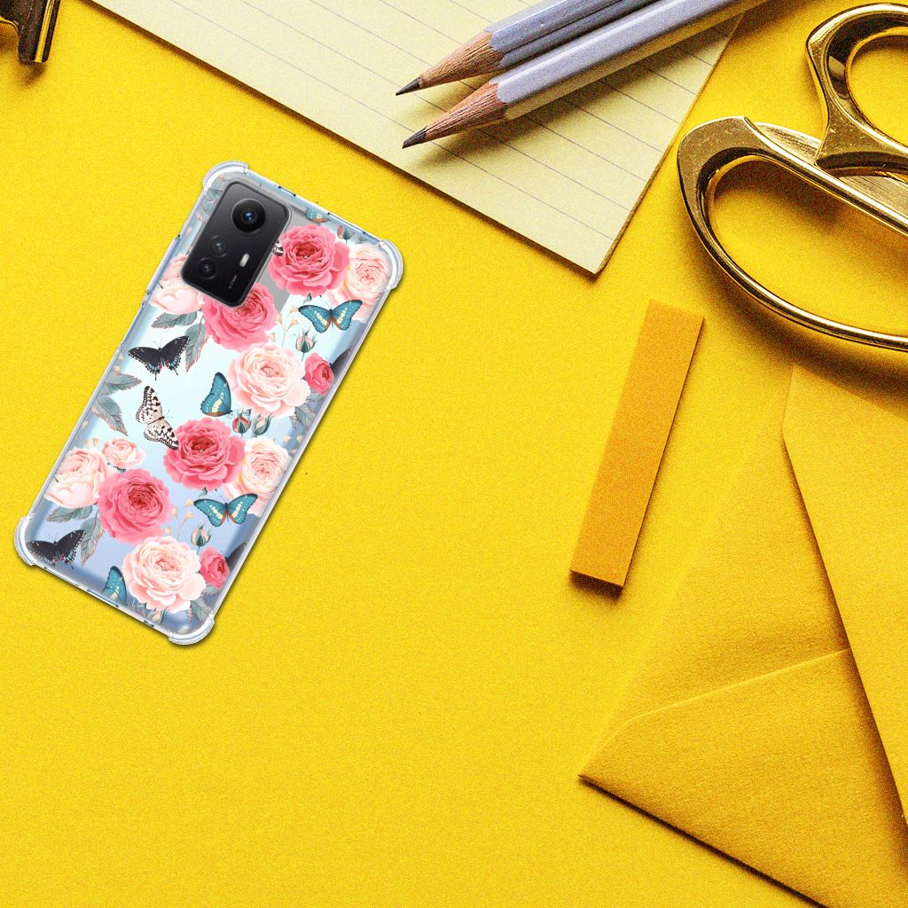 Xiaomi Redmi Note 12s Case Butterfly Roses B2C Telecom