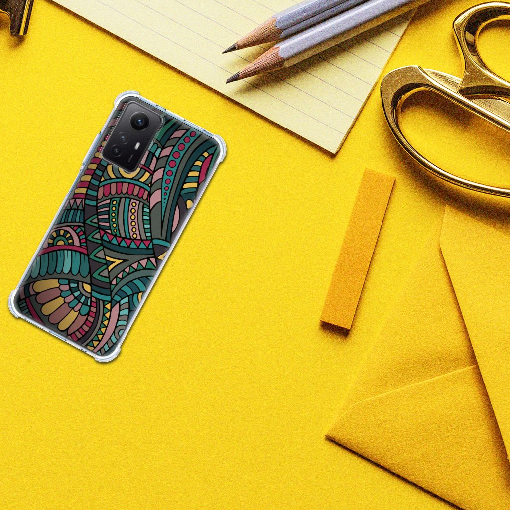 Xiaomi Redmi Note 12s Doorzichtige Silicone Hoesje Aztec B2C Telecom