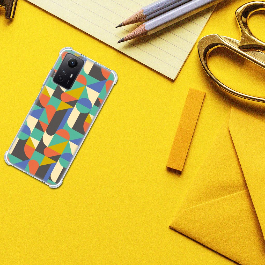 Xiaomi Redmi Note 12s Doorzichtige Silicone Hoesje Funky Retro B2C Telecom