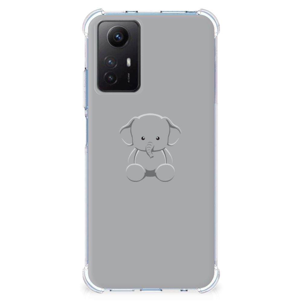 Xiaomi Redmi Note 12s Stevig Bumper Hoesje Grijs Baby Olifant B2C Telecom