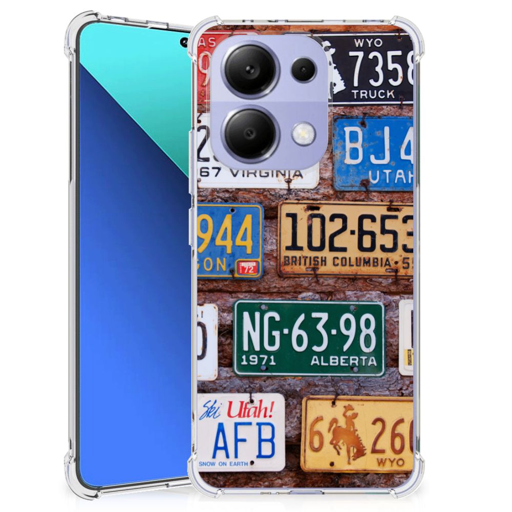 Xiaomi Redmi Note 13 4G Anti-shock Hoesje met foto Kentekenplaten B2C Telecom