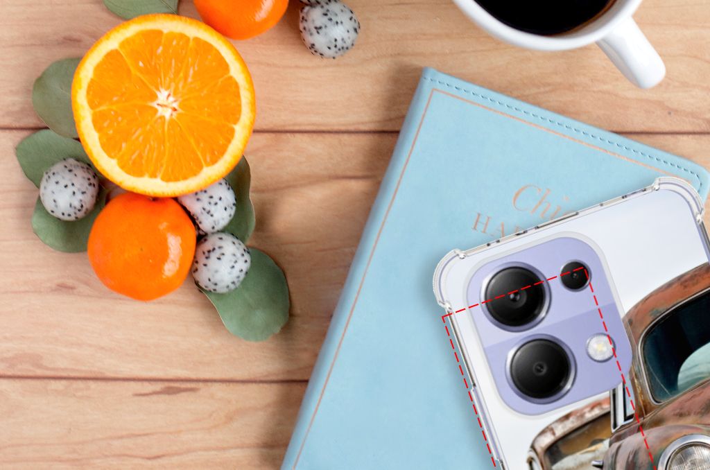 Xiaomi Redmi Note 13 4G Anti-shock Hoesje met foto Vintage Auto B2C Telecom