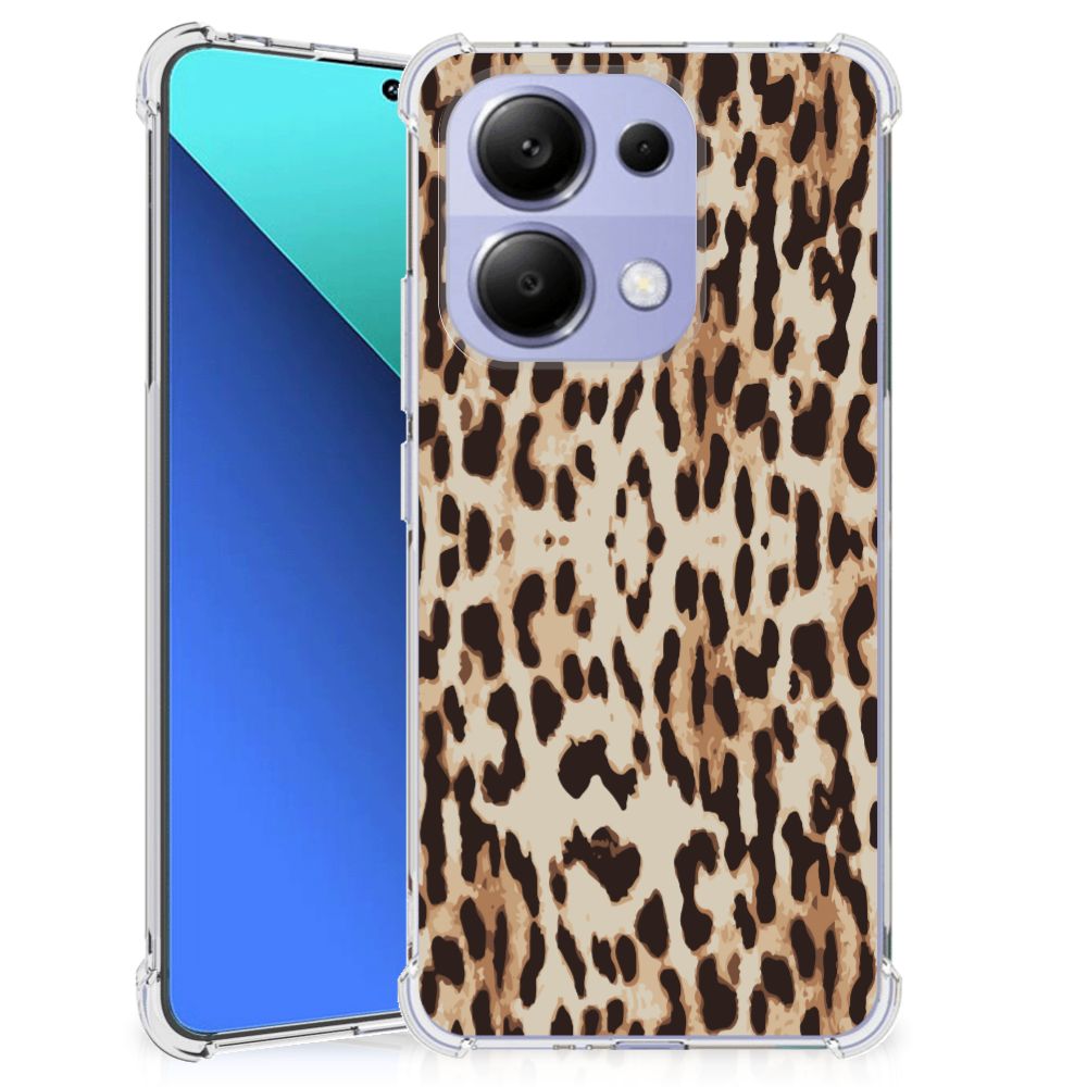 Xiaomi Redmi Note 13 4G Case Anti-shock Leopard achterkant in zicht