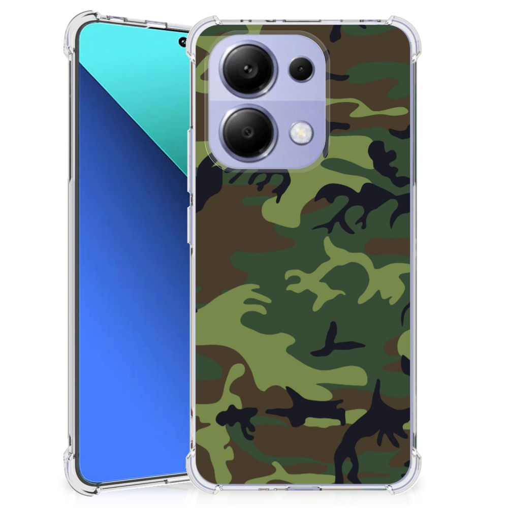 Xiaomi Redmi Note 13 4G Doorzichtige Silicone Hoesje Army Dark B2C Telecom