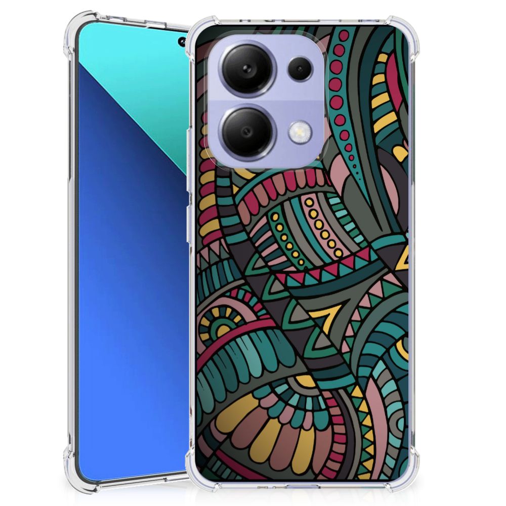 Xiaomi Redmi Note 13 4G Doorzichtige Silicone Hoesje Aztec B2C Telecom
