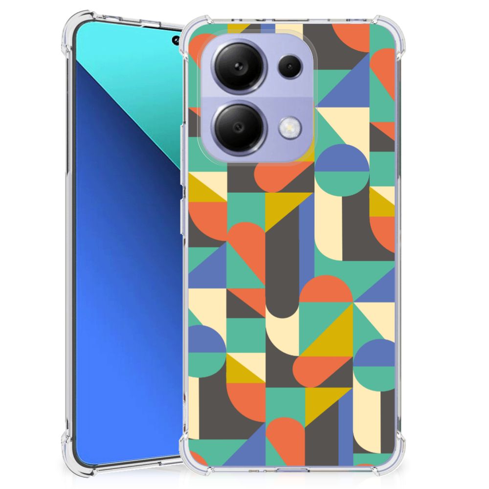 Xiaomi Redmi Note 13 4G Doorzichtige Silicone Hoesje Funky Retro B2C Telecom