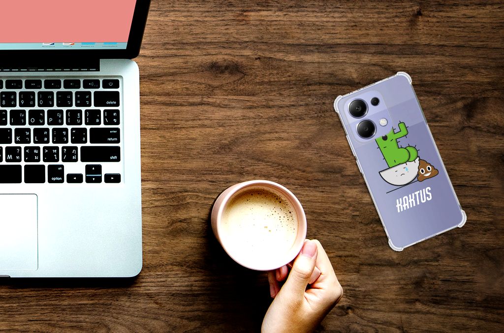 Xiaomi Redmi Note 13 4G Stevig Bumper Hoesje Cactus Poo B2C Telecom