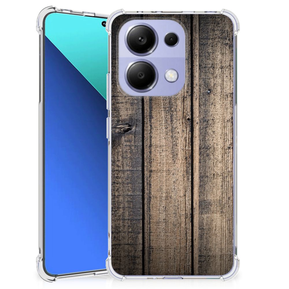 Xiaomi Redmi Note 13 4G Stevig Telefoonhoesje Steigerhout B2C Telecom
