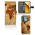 Xiaomi Redmi Note 13 5G Flip Cover Wereldkaart design wereldkaart aanzicht