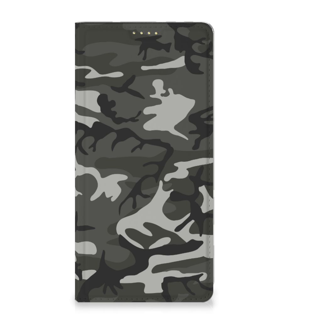 Xiaomi Redmi Note 13 5G Hoesje met Magneet Army Light camouflage design voorzijde
