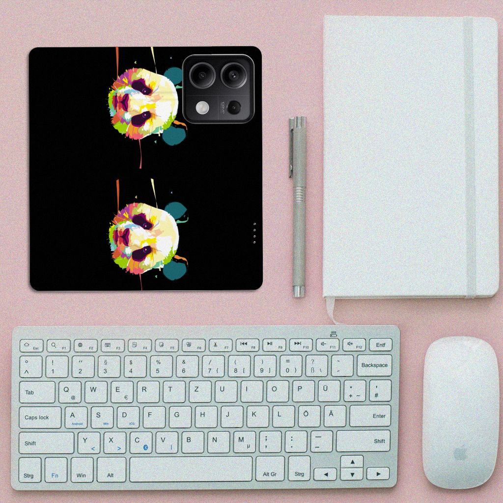 Xiaomi Redmi Note 13 5G Magnet Case Panda Color bovenaanzicht