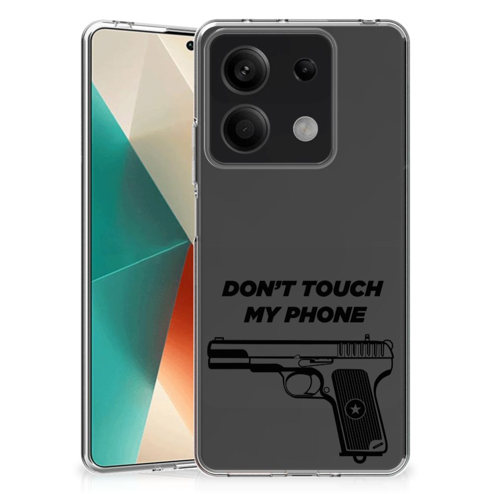 Xiaomi Redmi Note 13 5G Silicone-hoesje Pistol DTMP achteraanzicht