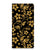 Xiaomi Redmi Note 13 5G Smart Cover Gouden Bloemen hoesje zwart gouden bloemen design aanzicht