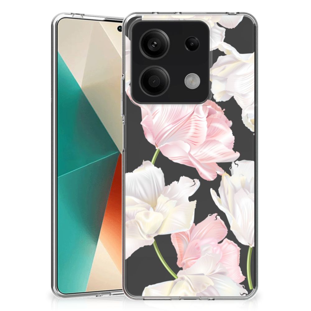 Xiaomi Redmi Note 13 5G TPU Case Lovely Flowers bloemen achterkant