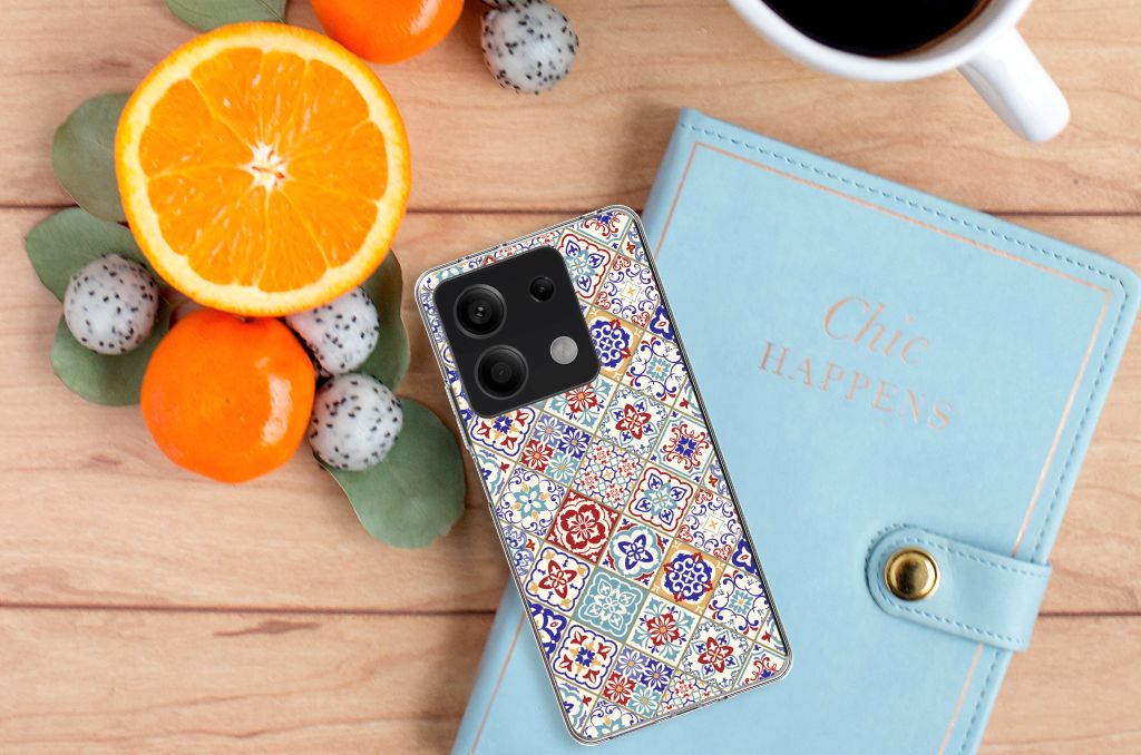 Xiaomi Redmi Note 13 5G TPU Siliconen Hoesje Tiles Color