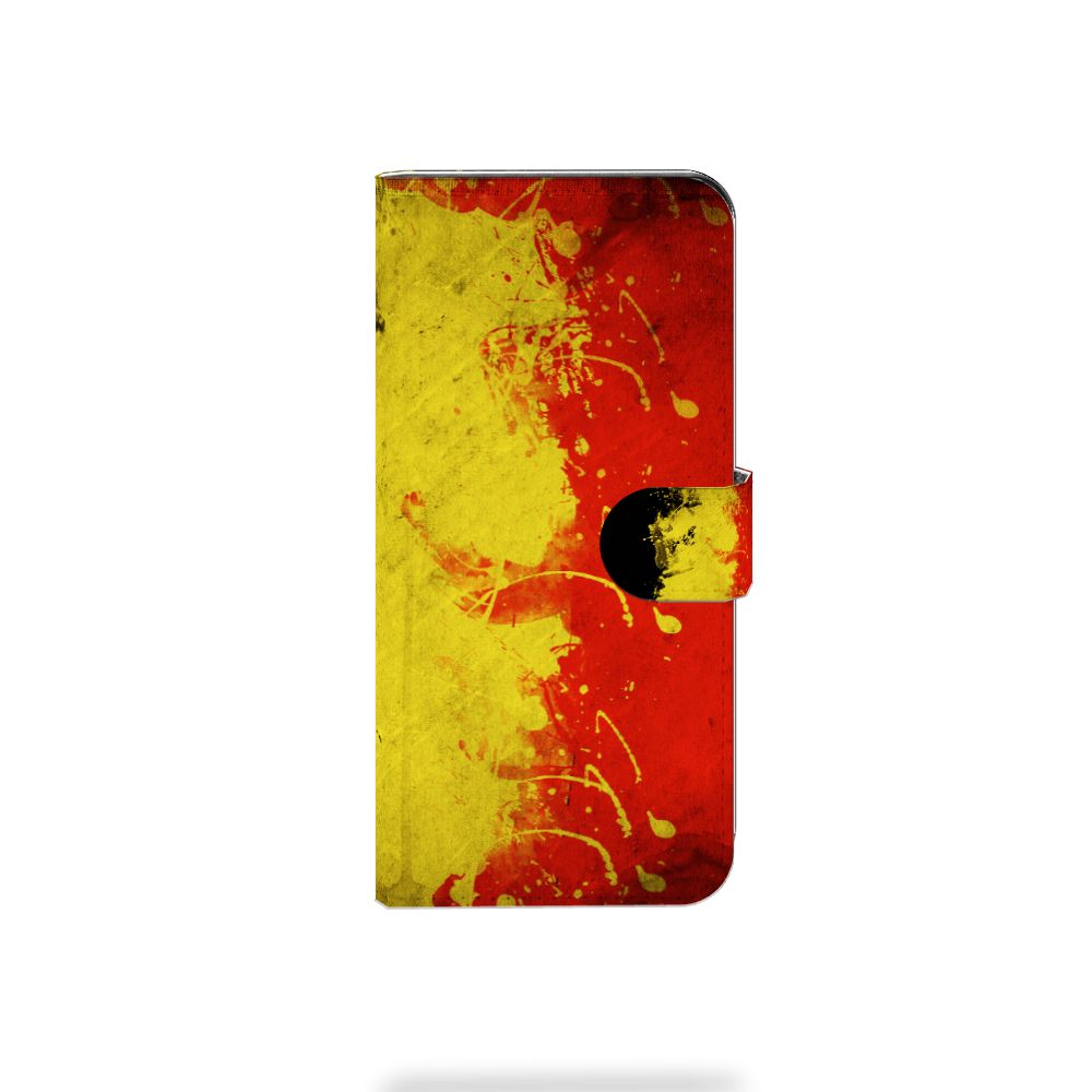 Xiaomi Redmi Note 13 Pro Plus Bookstyle Case België design Belgische vlag aanzicht