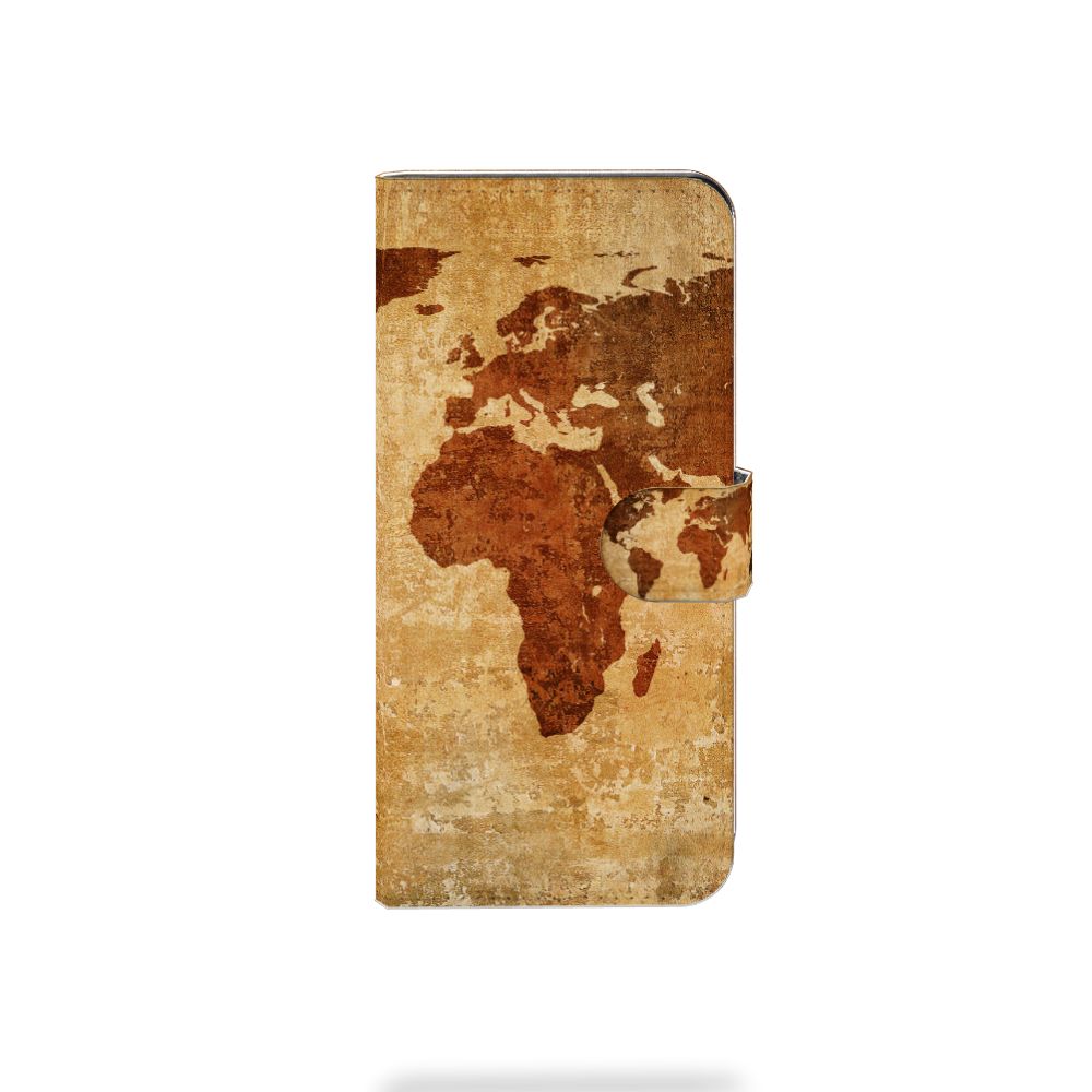 Xiaomi Redmi Note 13 Pro Plus Flip Cover Wereldkaart met vintage wereldkaartdesign 🌍, ideaal voor bescherming en gebruiksgemak.