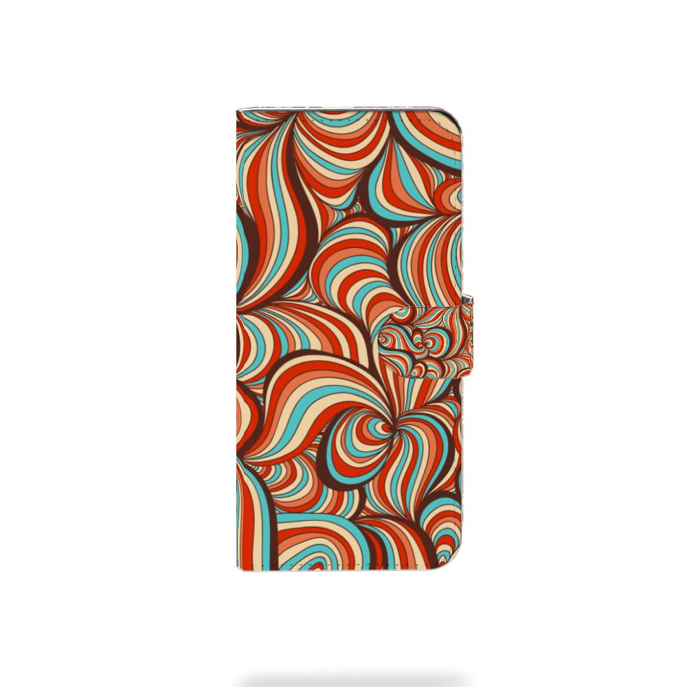 Xiaomi Redmi Note 13 Pro Plus Hoesje Retro retro kleuren vreemd design aanzicht