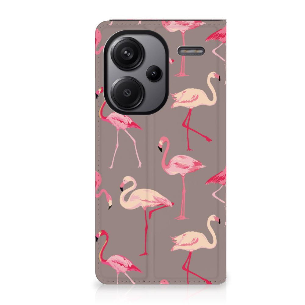 Xiaomi Redmi Note 13 Pro Plus Hoesje maken Flamingo flamingo design voorkant