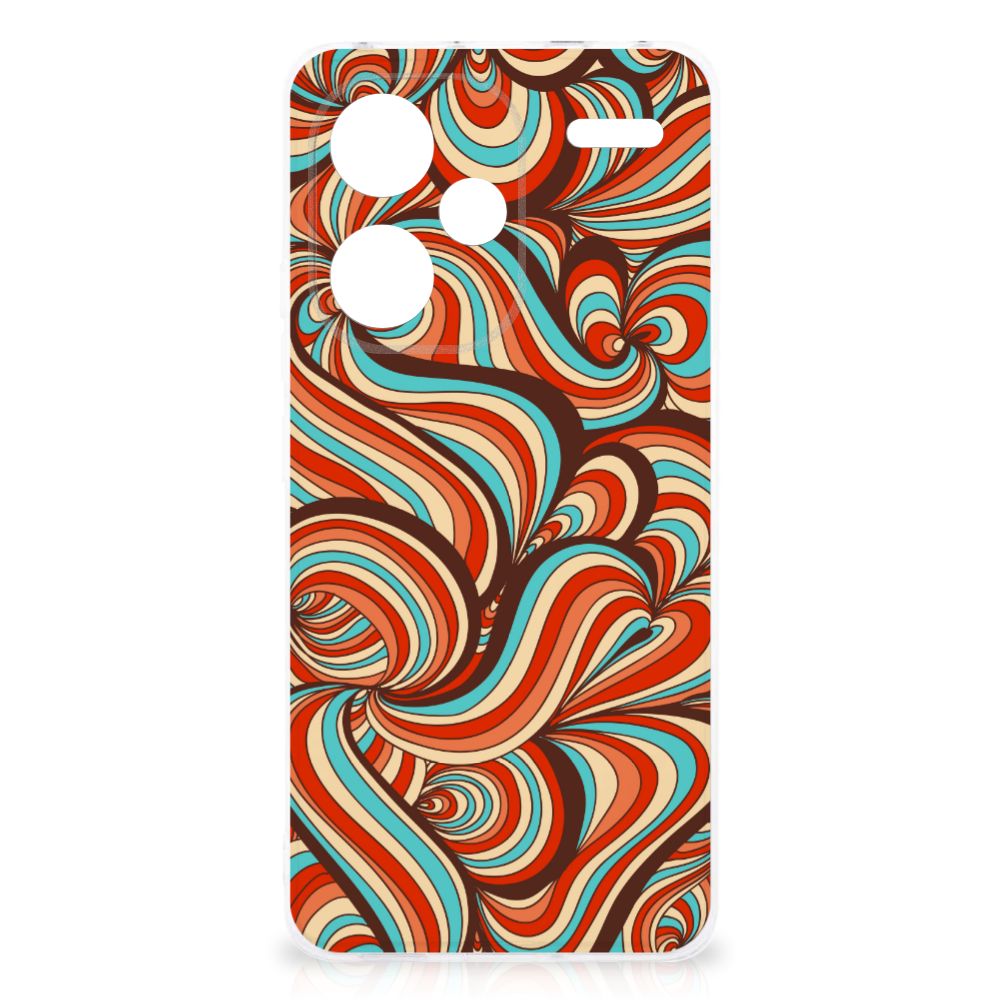 Xiaomi Redmi Note 13 Pro Plus Hoesje maken Retro retro kunst design voorkant