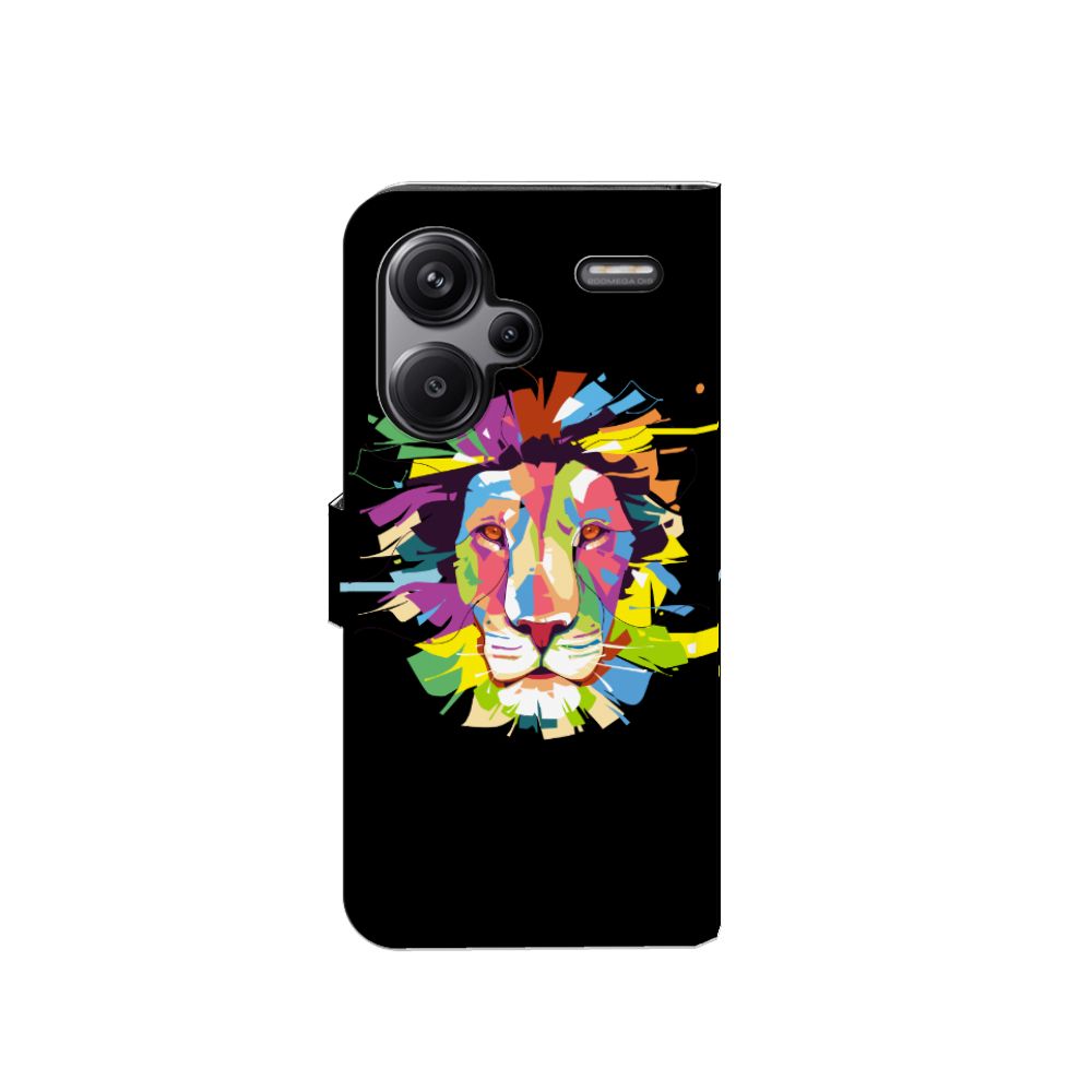 Xiaomi Redmi Note 13 Pro Plus Leuk Hoesje Lion Color voorkant