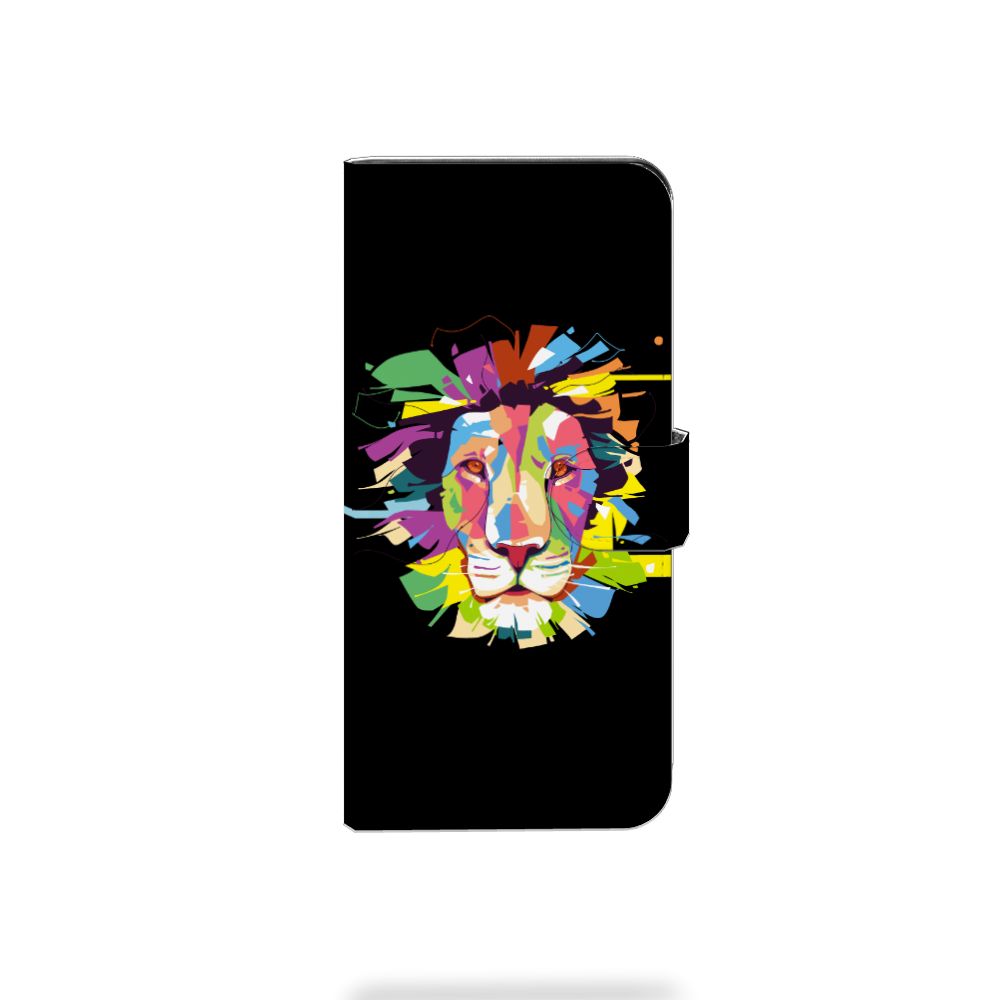 Xiaomi Redmi Note 13 Pro Plus Leuk Hoesje Lion Color voorkant kleurrijk ontwerp