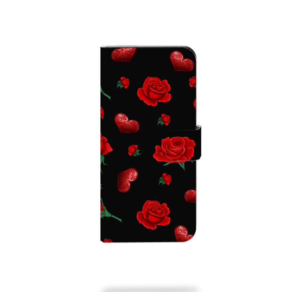 Xiaomi Redmi Note 13 Pro Plus Leuk Hoesje Valentine hoesje roses hartjes voorkant