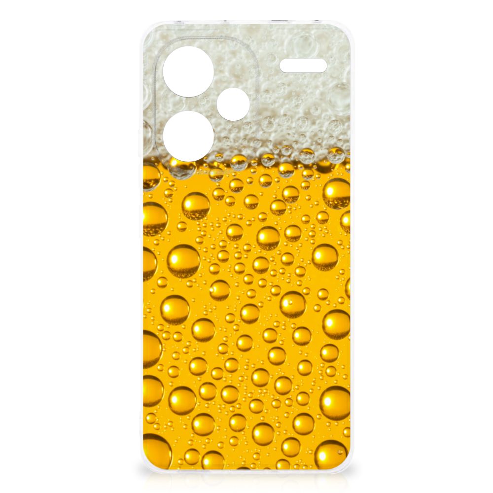 Xiaomi Redmi Note 13 Pro Plus Siliconen Case Bier bierprint achterzijde