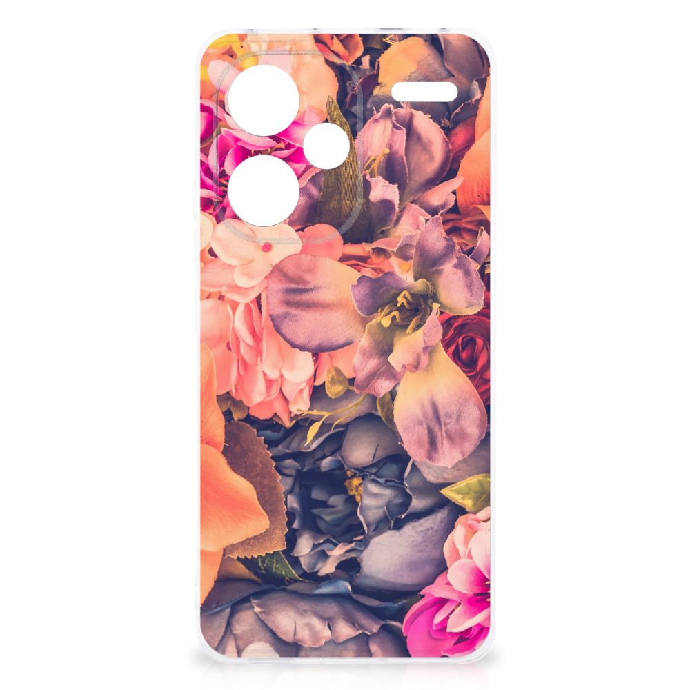 Xiaomi Redmi Note 13 Pro Plus TPU Case Bosje Bloemen bloemen design voorkant