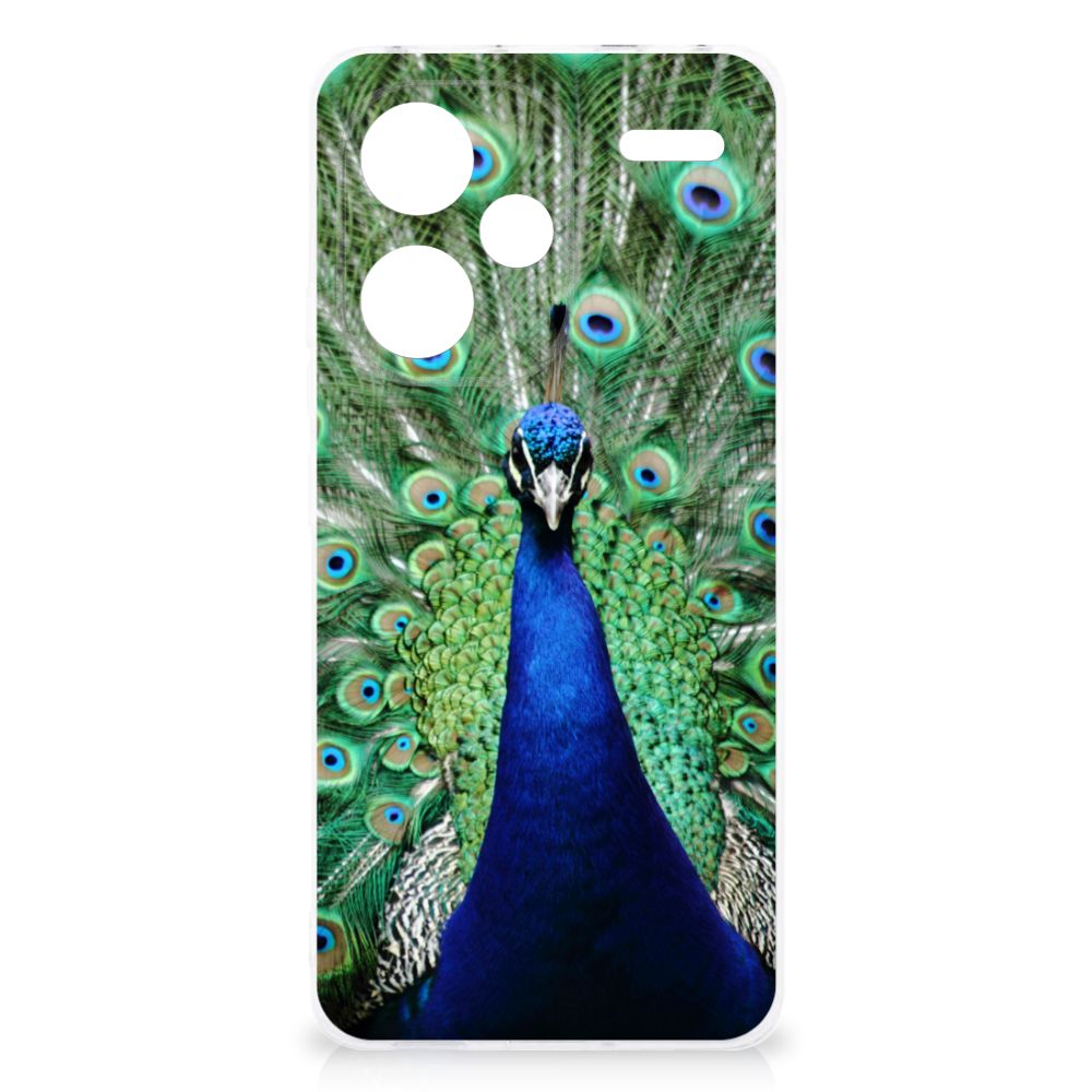 Xiaomi Redmi Note 13 Pro Plus TPU Hoesje Pauw pauw achterkant