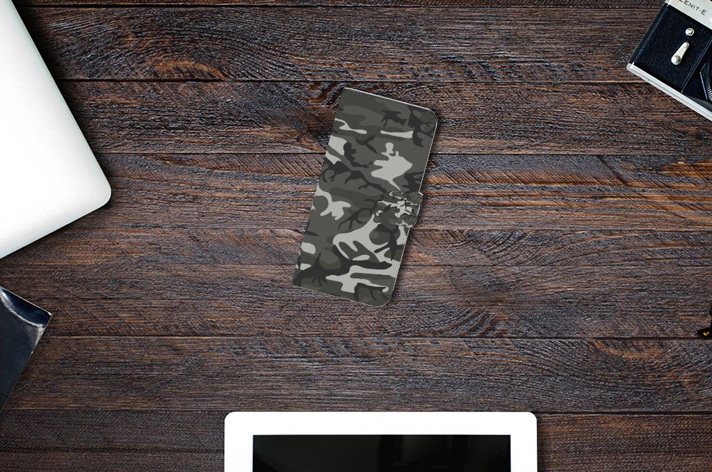 Xiaomi Redmi Note 13 Pro Plus Telefoon Hoesje Army Light camouflage design bovenaanzicht