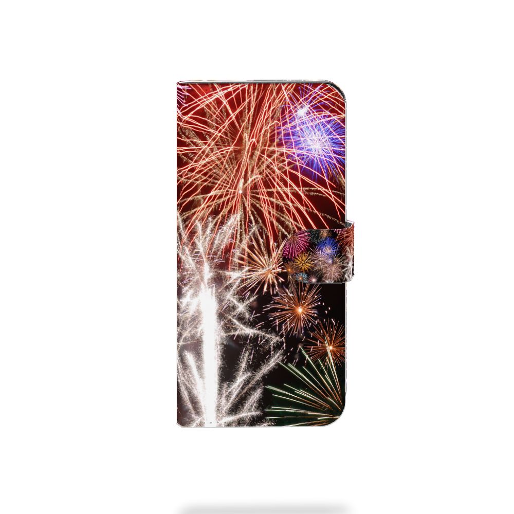 Xiaomi Redmi Note 13 Pro Plus Wallet Case met Pasjes Vuurwerk siervuurwerk design voorkant kleurrijk