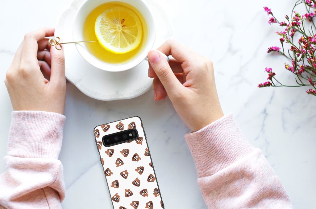 Bumper Case voor Samsung Galaxy S10 Poep Emojis B2C Telecom